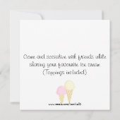 Ice Cream Social Kaart (Achterkant)