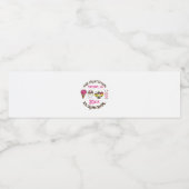 Ice Cream Social Maak je eigen Sundae Party Waterfles Etiket (Enkel label)