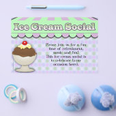 Ice Cream Social, Paars/Green Stripe Sundae Flyer (Enkel)
