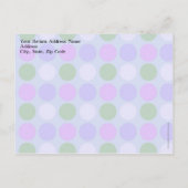 Ice Cream Social, Paars/Green Stripe Sundae Uitnodiging Briefkaart (Achterkant)