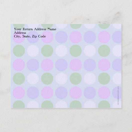 Ice Cream Social, Paars/Green Stripe Sundae Uitnodiging Briefkaart (Achterkant)