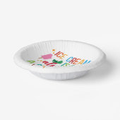 Ice Cream Social Papieren Kommen (Gebogen)