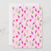 Ice Cream Social Party kegels Kaart (Achterkant)