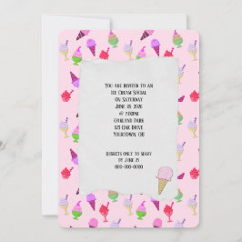 Ice Cream Social Party kegels Kaart