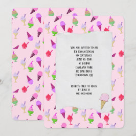Ice Cream Social Party kegels Kaart