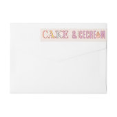 ICE CREAM SOCIAL rap rond Adresetiketten (Achterkant)