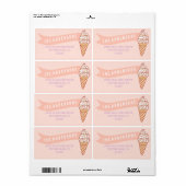 ICE CREAM SOCIAL RETURN ADRES ETIKET (Full Sheet)