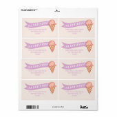 ICE CREAM SOCIAL RETURN ADRES ETIKET (Full Sheet)