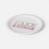 ICE CREAM SOCIAL verjaardagsfeestje borden Papieren Bordje (Gekanteld)