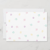 Ice Cream Social Waterverf Verjaardagsuitnodiging Kaart (Achterkant)