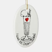 Ice Cream Soda Day Keramisch Ornament (Rechts)