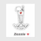 Ice Cream Soda Day Sticker (Vel)