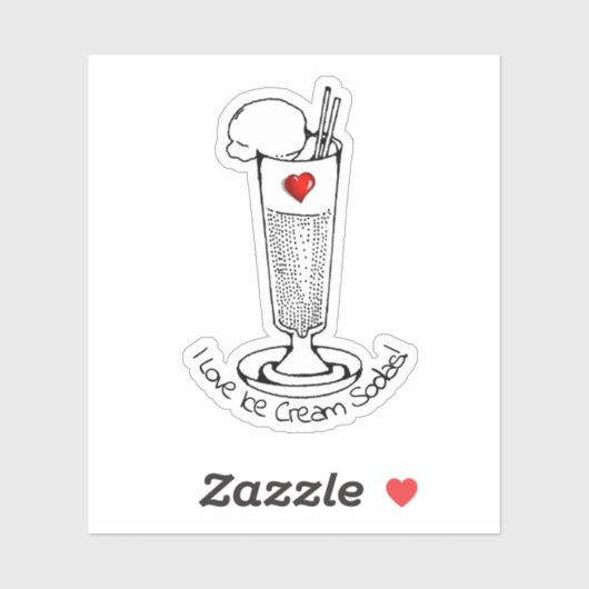 Ice Cream Soda Day Sticker (Vel)