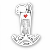 Ice Cream Soda Day Sticker (Voorkant)