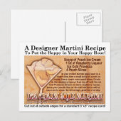 Ice Cream Soda Martini Recipe Briefkaart (Voorkant / Achterkant)