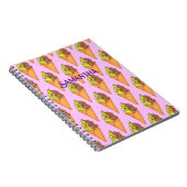 Ice Cream Soft Serve Matcha Green Tea Dessert Notitieboek (Rechterzijde)