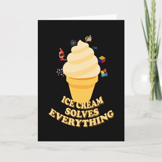 Ice Cream Solves Everything Kaart (Voorkant)
