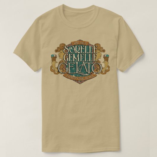 Ice Cream Sorelle Gemelle Gelato 1954 T-shirt (Design voorkant)