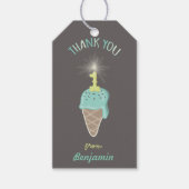 Ice Cream Sparkler 1st Birthday Bedankt voor het L Cadeaulabel (Voorkant)
