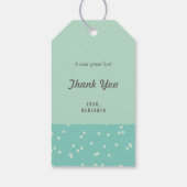 Ice Cream Sparkler 1st Birthday Bedankt voor het L Cadeaulabel (Achterkant)