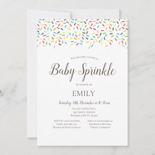 Ice Cream Sprinkle Kaart (Voorkant)