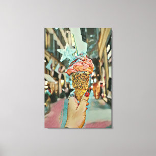 Ice cream sprinkles canvas afdruk
