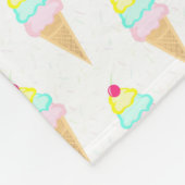 Ice Cream Sprinkles - Fleece Blanket Deken (Hoek)