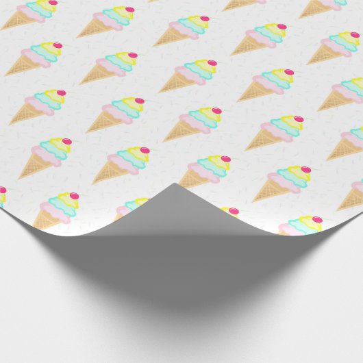 Ice Cream Sprinkles - Matte Wrapping Paper Cadeaupapier (Hoek)