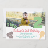 Ice Cream Sprinkles pasteel Girls Birthday Party Kaart (Voorkant)