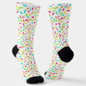 Ice Cream Sprinkles Pattern Socks Sokken (Gebogen)