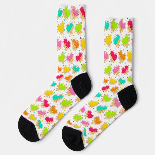Ice Cream Sprinkles Pattern Socks Sokken (Links)