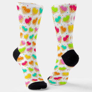 Ice Cream Sprinkles Pattern Socks Sokken