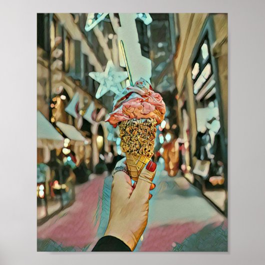 Ice cream sprinkles poster (Voorkant)