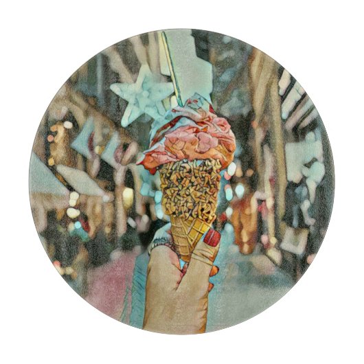 Ice cream sprinkles snijplank (Voorkant)
