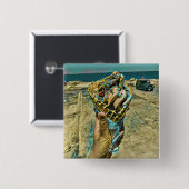 Ice cream sprinkles vierkante button 5,1 cm (Voorkant /achterkant)