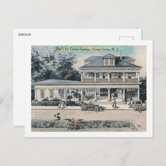 Ice Cream Stand, Ocean Grove, NJ  Briefkaart (Voorkant / Achterkant)