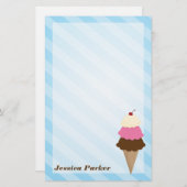 Ice Cream Stationery Briefpapier (Voorkant / Achterkant)