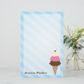 Ice Cream Stationery Briefpapier (Staand voorkant)