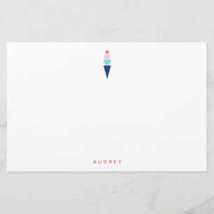 Ice Cream Stationery Briefpapier