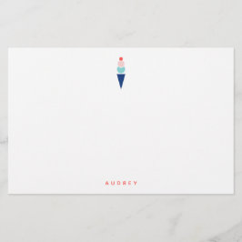 Ice Cream Stationery Briefpapier