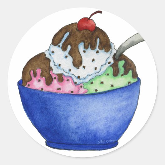 Ice Cream Sticker (Voorkant)