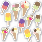 Ice Cream Sticker Set (Voorkant)