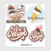 Ice Cream-stickers Sticker (Vel)