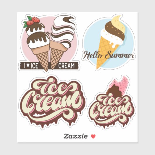 Ice Cream-stickers Sticker (Vel)