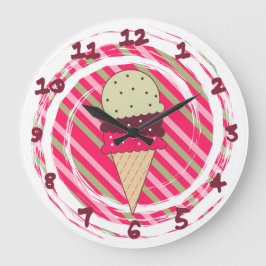 Ice Cream Strawberry Swirl Grote Klok