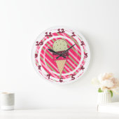 Ice Cream Strawberry Swirl Grote Klok (Huis)