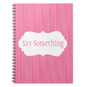 Ice Cream Stripes met monogram Notitieboek