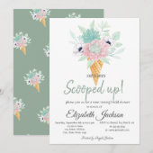 Ice Cream Succuents Flower Vrijgezellenfeest Kaart (Voorkant / Achterkant)