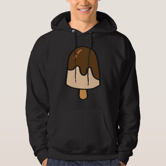 Ice Cream Summer Chocolate Gelato  Ice Cream Hoodie (Voorkant)