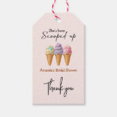 Ice Cream Summer Opgeschept Vrijgezellenfeest guns Cadeaulabel (Voorkant)